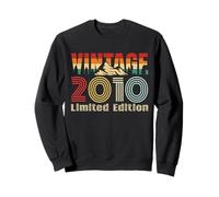 Vintage 2010 Limited Edition Retro Year Vintage Birthday Sudadera
