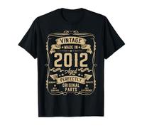 Vintage 2012 13 Years Old Gifts for Boys 13yr 13th Birthday Camiseta