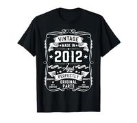 Vintage 2012 13 Years Old Gifts for Boys 13yr 13th Birthday Camiseta