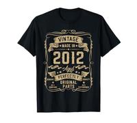 Vintage 2012 13yr 13th Birthday Gifts for Boys 13 Years Old Camiseta