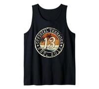 Vintage 2012 Official Teenager 13th Birthday Gifts 13 Yr Old Camiseta sin Mangas