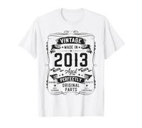 Vintage 2013 13yr 13th Birthday Gifts for Boys 13 Years Old Camiseta