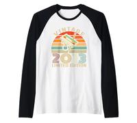 Vintage 2013 Limited Edition Retro Birthday Cassette Tape Camiseta Manga Raglan