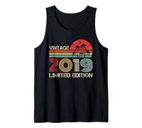Vintage 2019 Limited Edition Retro Year Vintage Birthday Camiseta sin Mangas