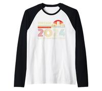 Vintage 2024 Classic Birthday 2024 Cassette Tape Vintage Camiseta Manga Raglan