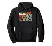 Vintage 2024 Classic Birthday 2024 Cassette Tape Vintage Sudadera con Capucha
