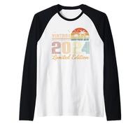Vintage 2024 Limited Edition Classic 2024 Vintage Birthday Camiseta Manga Raglan