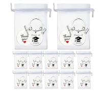 Vintage 2025 Llaveros,12 Piezas Colgante Motivacional para Graduados - Regalos Recordatorios Inspiradores Para Mujeres Estudiantes Mayores Invitados Familia Amigos Escuela Universidad Celebración