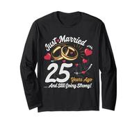 Vintage 25 years marriage anniversary Crew legends His/Her Manga Larga