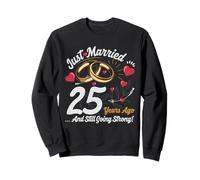 Vintage 25 years marriage anniversary Crew legends His/Her Sudadera