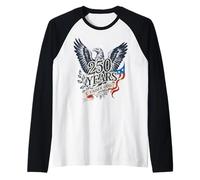 Vintage 250 Años En Dios Confiamos 1776-2026 - USA Camiseta Manga Raglan