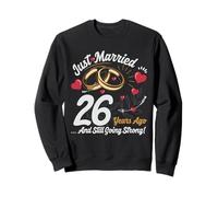 Vintage 26 years marriage anniversary Crew legends His/Her Sudadera