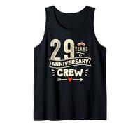 Vintage 29 years marriage anniversary Crew couple His/Her Camiseta sin Mangas