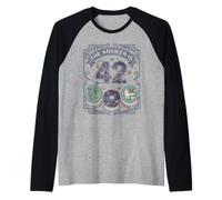 Vintage 42 Respuesta a la Vida El Universo y Todo Camiseta Manga Raglan
