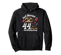 Vintage 44 years marriage anniversary Crew legends His/Her Sudadera con Capucha
