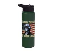 Vintage 4th Of July Its Only Treason If You Lose Stainless Steel Insulated Water Bottle