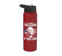 Vintage 4th Of July Its Only Treason If You Lose Stainless Steel Insulated Water Bottle