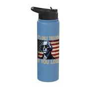Vintage 4th Of July Its Only Treason If You Lose Stainless Steel Insulated Water Bottle