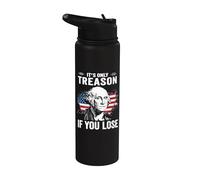 Vintage 4th Of July Its Only Treason If You Lose Stainless Steel Insulated Water Bottle
