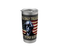 Vintage 4th Of July Its Only Treason If You Lose Vaso térmico de acero inoxidable de doble pared