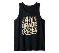 Vintage 4to Grado Rocks Maestro Último Día Futuro Heroes Coro Camiseta sin Mangas