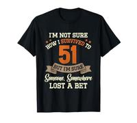 Vintage 51 Cumpleaños Regalo Sobrevivir 51 Años Cumpleaños Camiseta