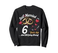 Vintage 6 years marriage anniversary Crew legends His/Her Sudadera