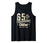 Vintage 65 years marriage anniversary Crew couple His/Her Camiseta sin Mangas