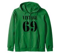 Vintage 69 - Número de año con estilo 69 - Estilo Vintage 1969 Sudadera con Capucha