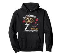 Vintage 7 years marriage anniversary Crew legends His/Her Sudadera con Capucha