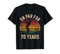 Vintage 70 Años Cumpleaños Golf On Par For 70 Años Golfer Camiseta