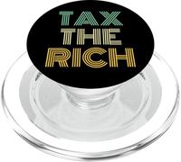 Vintage 70s Font & Colors: Tax The Rich PopSockets PopGrip para MagSafe