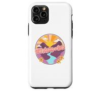 Vintage 70s Illustration Hiker Camper Nature Lover Carcasa para iPhone 11 Pro