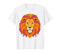 Vintage 70s Leo Astrología Boho León Moda Verano Camiseta