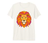 Vintage 70s Leo Astrología Boho León Moda Verano Camiseta Premium