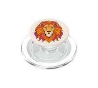 Vintage 70s Leo Astrología Boho León Moda Verano PopSockets PopGrip para MagSafe