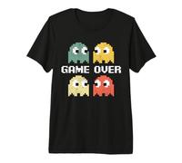 Vintage 80s Arcade Fantasma Viejo Jugador sobre Retro Fiesta De Cumpleaños Camiseta Premium