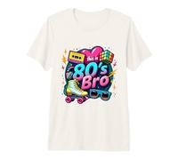 Vintage 80s Bro Roller Skate Cassette 80s Fiesta de Disfraces Camiseta Premium