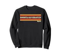 Vintage 80s Donostia-San Sebastián España Retro Gráfico Sudadera