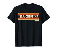 Vintage 80s Isla Cristina España Retro Gráfico Camiseta
