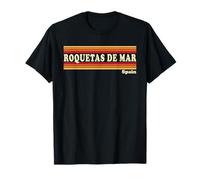 Vintage 80s Roquetas de Mar España Retro Gráfico Camiseta