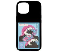 Vintage 80s Vaporwave Ramen Waves Great Wave Off Kanagawa Carcasa para iPhone 15