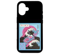 Vintage 80s Vaporwave Ramen Waves Great Wave Off Kanagawa Carcasa para iPhone 16