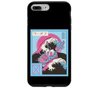 Vintage 80s Vaporwave Ramen Waves Great Wave Off Kanagawa Carcasa para iPhone 7 Plus/8 Plus