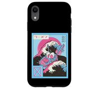 Vintage 80s Vaporwave Ramen Waves Great Wave Off Kanagawa Carcasa para iPhone XR