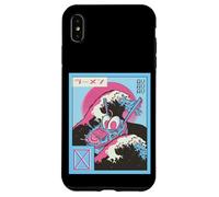 Vintage 80s Vaporwave Ramen Waves Great Wave Off Kanagawa Carcasa para iPhone XS Max