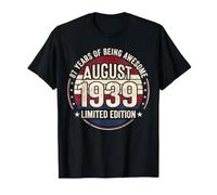 Vintage 87 cumpleaños Decoraciones Hombres 87 años 1939 87 cumpleaños Camiseta