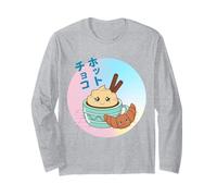 Vintage 90s Kawaii Japanese Hot Chocolate & Croissant Manga Larga