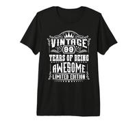 Vintage 99 Years of Being Awesome Edición Limitada Camiseta Premium