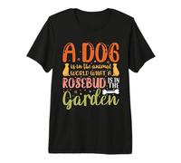 Vintage A Dog Is In The Animal World Funny Puppy Dogs Lovers Camiseta Premium